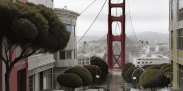 Cars parked on a street in San Francisco, reflecting the economic shifts and tech worker exodus.