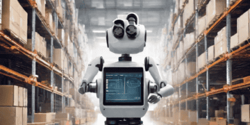 AI robot in warehouse, showcasing automated supply chain planning. - Supply Chain News