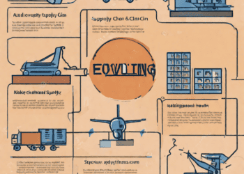 Infographic illustrating evolving supply chain trends, including automated supply, inventory, and transportation. - Supply Chain News