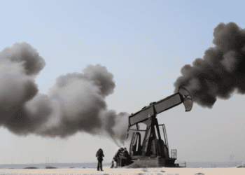 Oil pump emitting black smoke, impacting global oil prices. - Supply Chain News