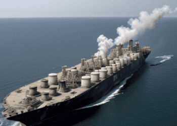 The U.S. confirms the seizure of a large ship with smoke coming out of it.