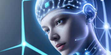 An image of a woman with a robotic head, illustrating the future impact of AI regulation influenced by President Biden's Executive Order.