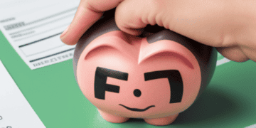 A hand is putting money into a piggy bank, symbolizing the financial struggles faced by individuals during critical interest payment periods.