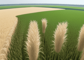 An aerial view of a field of wheat amidst India's Export Ban.