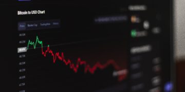 Bitcoin price chart showing a recent decline. Data includes price, market cap, and trading view. - Supply Chain News