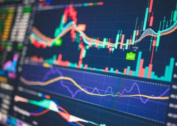 Stock market chart showing fluctuating prices and volume. Growth trends in Europe's luxury sector are depicted. - Supply Chain News