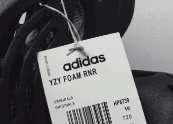 Adidas YZY Foam RNR shoes with size tag showing size 10. - Supply Chain News