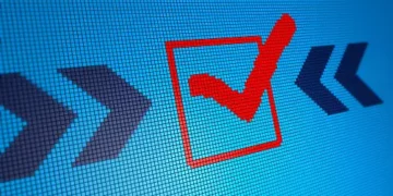 An image of a check mark on a computer screen showcasing the Huawei International Data Protection Trustmark Certification.