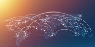 Global network connections illustrating strengthened ties between China and Russia following Prime Minister Mishustin's visit. - Supply Chain News