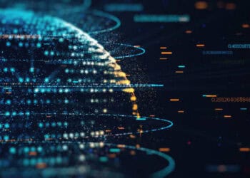 An abstract image of a globe with data lines on it, depicting the impact of the US-China Trade Dispute.