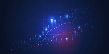 Abstract graph showing upward trend in Canada-US business synergy via cross-border M&A activity in 2023. - Supply Chain News