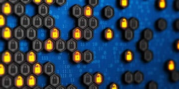Hexagon pattern of locked and unlocked padlocks representing cryptocurrency security risks and scams. - Supply Chain News