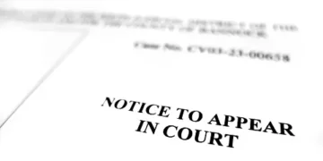 Notice to appear in court for a detainee whose case has been upheld by the US Appeals Court.