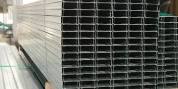 Stacked galvanized steel framing channels for construction. - Supply Chain News