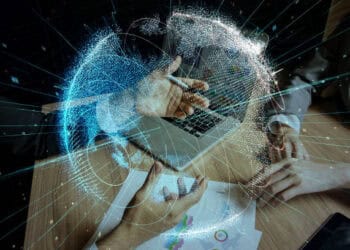 Businesspeople collaborate, global network visualized. Uganda's reaction to US trade exclusion. - Supply Chain News