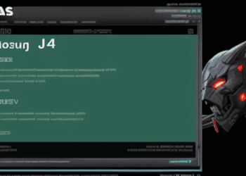 A screen shot showcasing the red face on a computer screen, possibly indicating malware or a Log4j vulnerability.