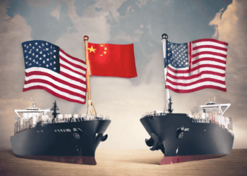 US and China flags on cargo ships, symbolizing the US-China trade relationship. - Supply Chain News