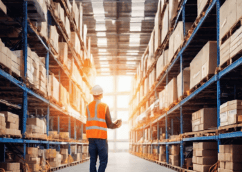 Warehouse worker reviewing inventory using a tablet. Supply chain management. - Supply Chain News