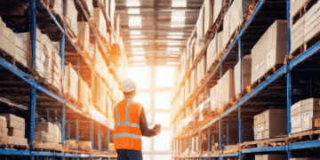 Warehouse worker reviewing inventory using a tablet. Supply chain management. - Supply Chain News