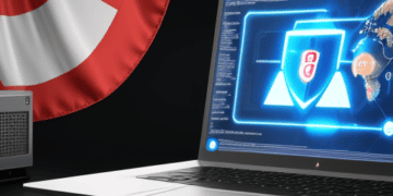 A laptop with a Turkish flag on it, showcasing the pride of Turkey.