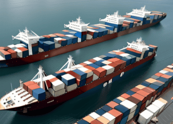 Container ships transporting cargo globally, illustrating international trade dynamics. - Supply Chain News