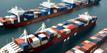 Container ships transporting cargo globally, illustrating international trade dynamics. - Supply Chain News
