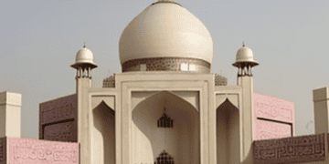 3D model of Taj Mahal, showcasing its breathtaking beauty and architectural marvel.