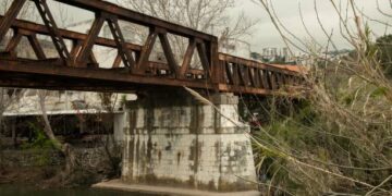 A rail bridge in Greece.
