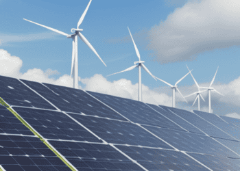 Solar panels and wind turbines generate renewable energy in the Philippines. Challenges remain to meet 2025 goals. - Supply Chain News