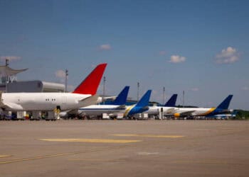 Spirit AeroSystems' group of airplanes parked on the tarmac exemplify exceptional product quality.