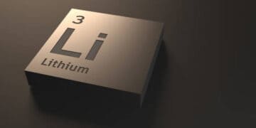 The element lithium, known for its construction and stardust power, is shown on a brown background.