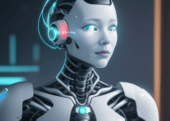 An AI-powered female robot designed for futuristic settings, while also raising concerns about unregulated use.