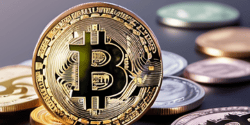 An Australian entrepreneur's bitcoin sits atop a pile of coins, symbolizing their involvement in a crypto scheme.