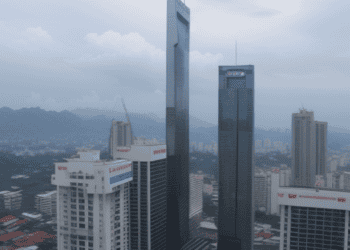A cluster of tall buildings in a city, advocated by the NEDA for promoting the Blue Economy.