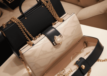 Luxury handbags in beige and black, showcasing growth in China's pre-owned luxury market. - Supply Chain News