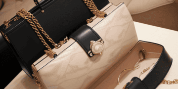 Luxury handbags in beige and black, showcasing growth in China's pre-owned luxury market. - Supply Chain News
