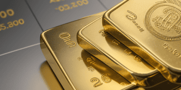 Gold bars stacked on top of each other, with a focus on market insights and gold setups.