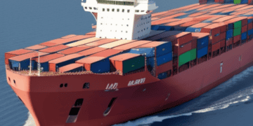 Large container ship sailing on the Red Sea, facing industry challenges. - Supply Chain News
