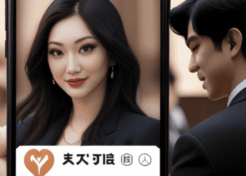 A man is holding a phone featuring a woman's face, possibly entangled in a dating app dispute.