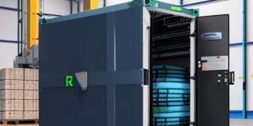 Clearfield's innovative fiber protection vault improves supply chain efficiency. The vault's open door reveals secure fiber storage. - Supply Chain News