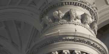 An image of a column in a U.S. building.