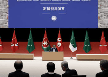 A group of G7 men at a podium with flags in front of them, discussing international norms and economic coercion.