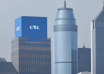 A building with a blue Citi sign on it, representing the presence of 30 New Hires in China Investment Banking.