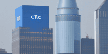 A building with a blue Citi sign on it, representing the presence of 30 New Hires in China Investment Banking.