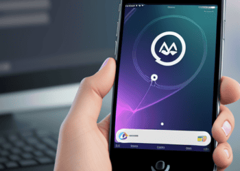 A person using a smartphone app.