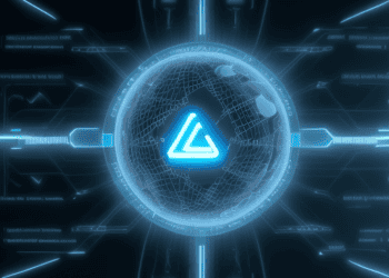 A 3d image of a sphere with the letter l on it, showcasing the innovative transformation of technology collaboration and its impact on global trade.