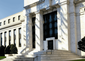 The US Federal Reserve building in Washington, DC raises interest rates.