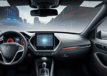Explore the futuristic interior of the 2020 Acura ILX, seamlessly integrating software-defined functionalities while prioritizing cybersecurity.
