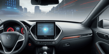 Explore the futuristic interior of the 2020 Acura ILX, seamlessly integrating software-defined functionalities while prioritizing cybersecurity.