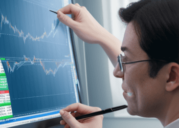 Citi strategist analyzing financial charts on a computer screen, assessing economic outlook and anticipating healthier growth. - Supply Chain News